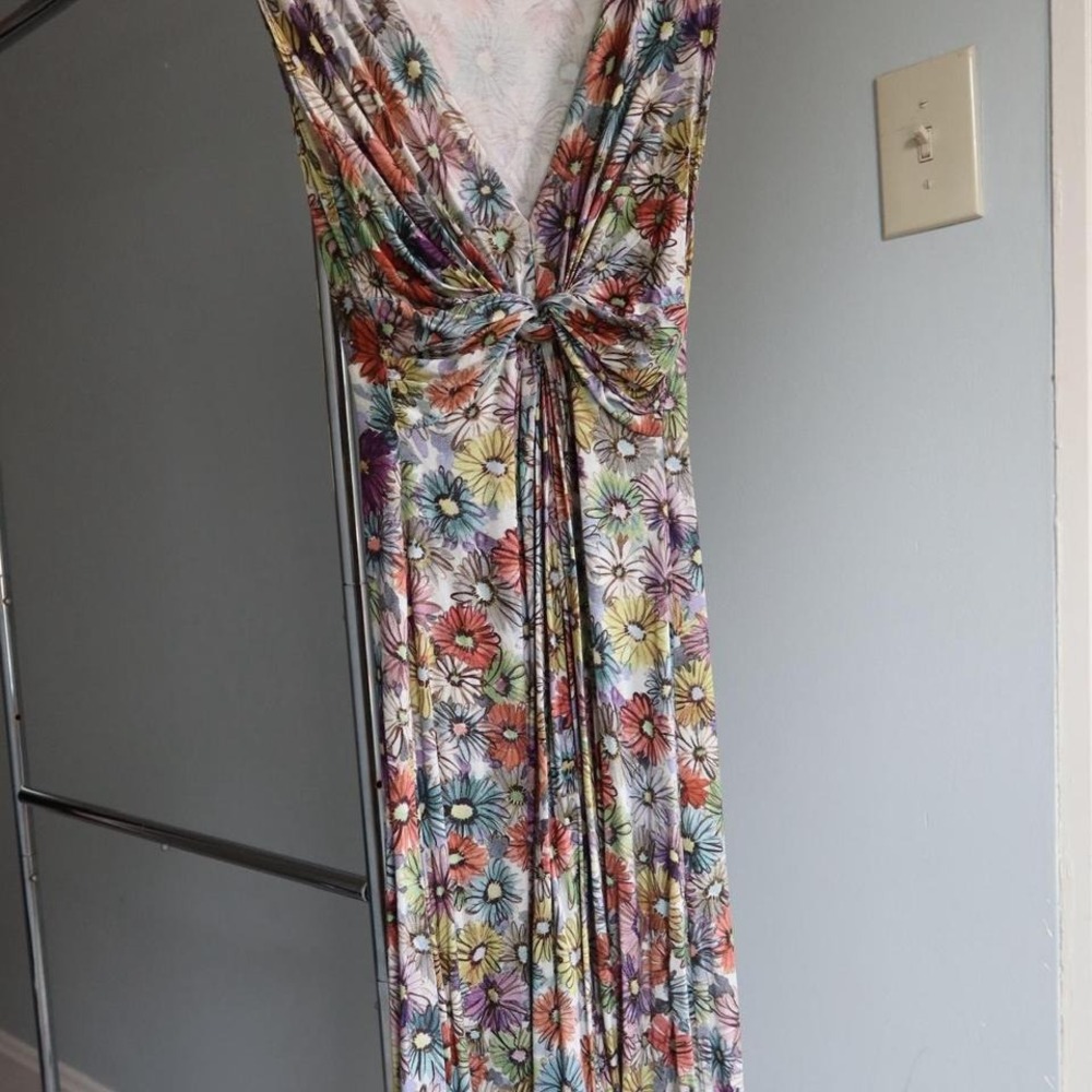 Salaam‎ Dress Multi Color Floral Pattern Long